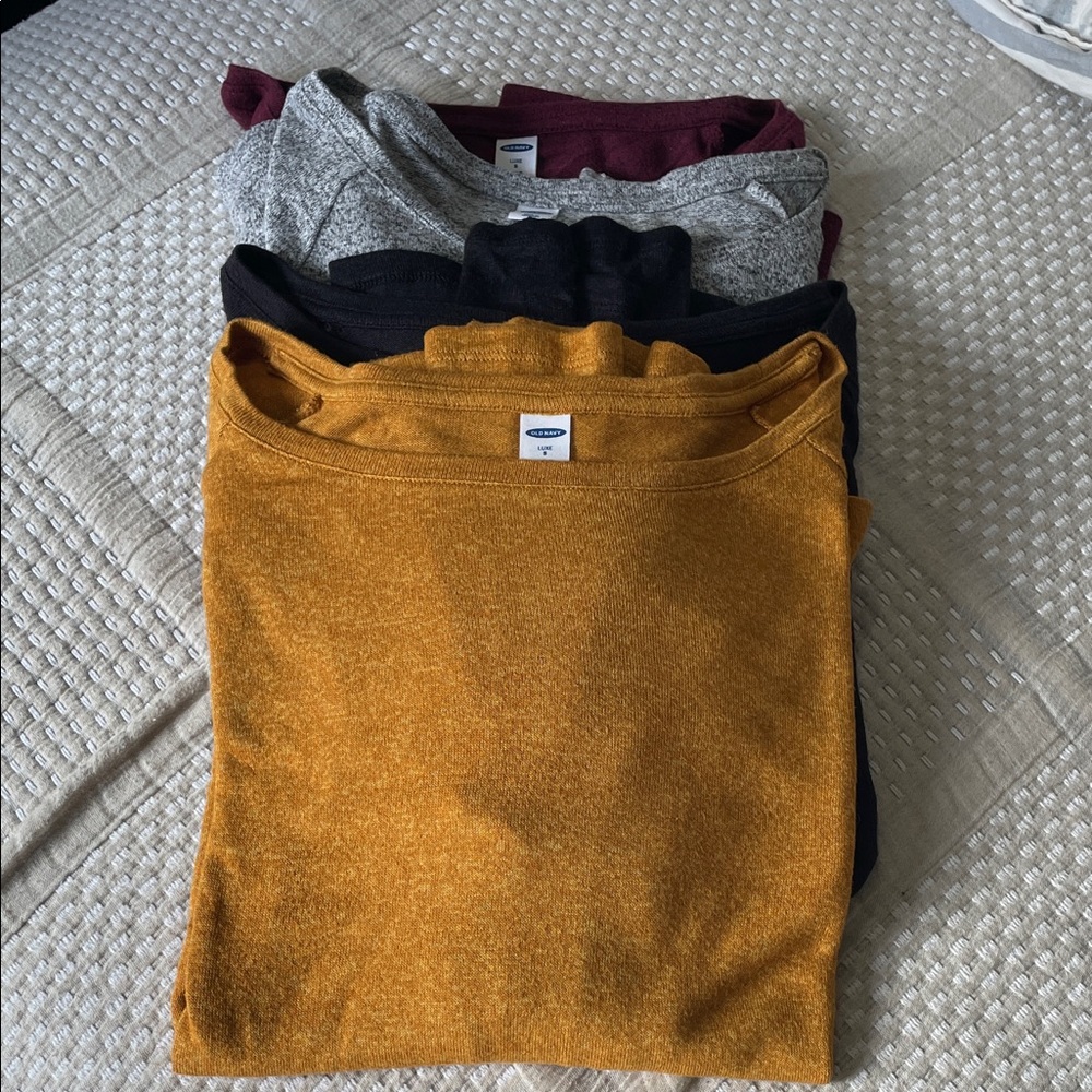 Old Navy Women's Sweater Set - Mustard, Black, Gray, Burgundy